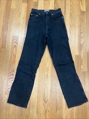 Agolde Women's Black Straight-Leg Jeans